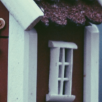 Side of brown model house
