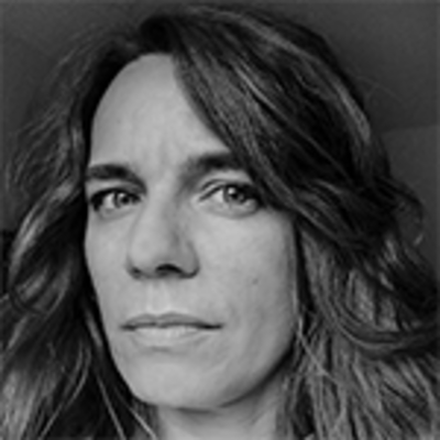Black and white headshot of Sara Marinelli