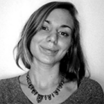 Black and white headshot of Cady Vishniac