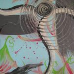 Abstract art with swirl