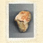 Photo of rock with text surrounding it