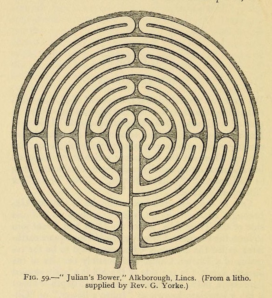 Drawing of a labyrinth