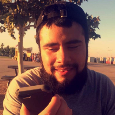 Mauricio Novoa talking on the phone
