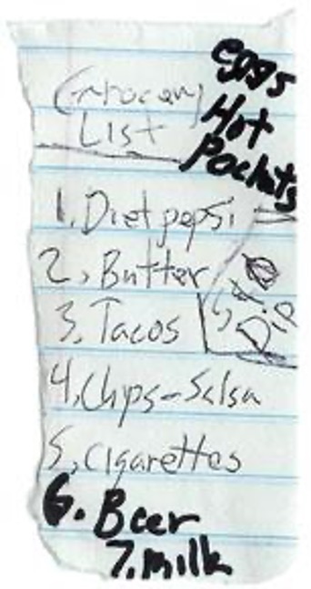 Found First List Found Grocery List - Blue Mesa Review