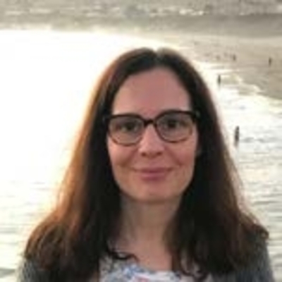 Natali Petricic in front of ocean